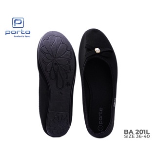 gof  PORTO LADY BA201L Sepatu Wanita Flatshoes Balet Kain Nyaman Empuk Original Model Korea Casual Kantor