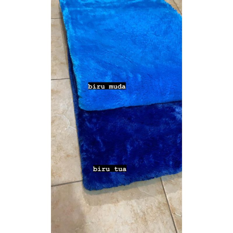 karpet bulu ukuran 150x200 tebel 15mili