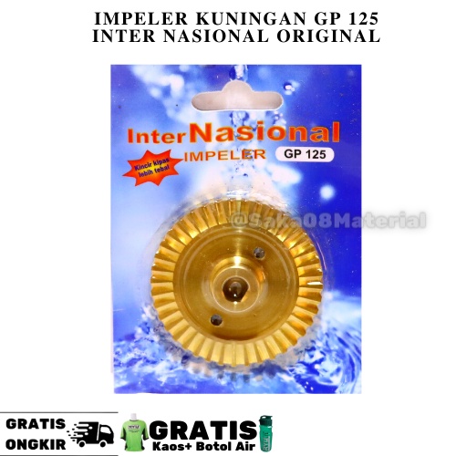 National Impeler Kuningan GP 125 Original Terbaru Imepelr Mesin Pompa Impeler As 9 mm Kipas Impeler 