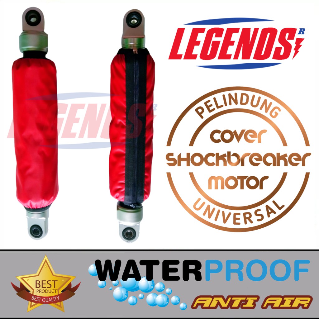 Cover Shock/Shockbreaker/Sok Motor, VARIO,BEAT,SCOOPY,MIO,FINO,PCX, ADV,AEROX/Sarung Jok Anti Air/Waterproof.