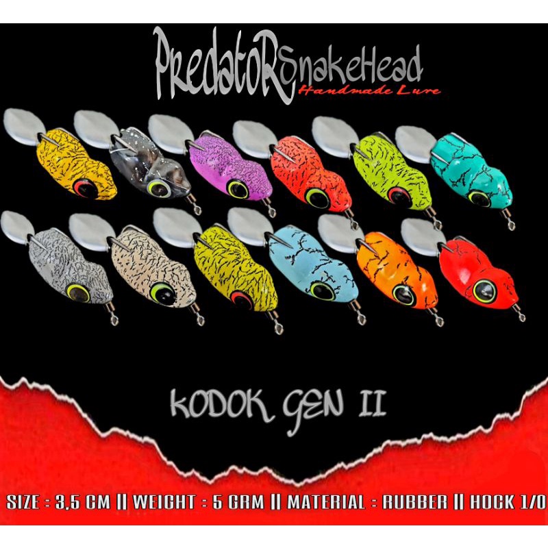 UMPAN CASTING IKAN GABUS SF KODOK GEN II UL