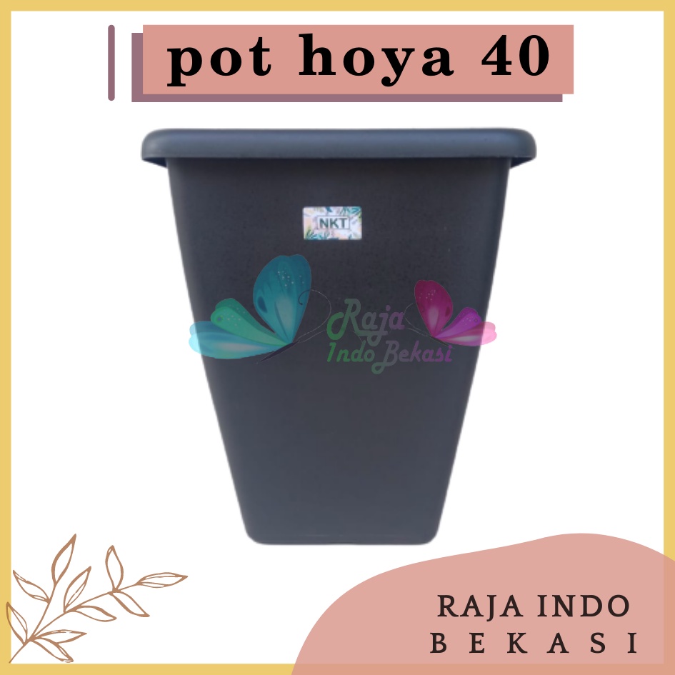 Rajaindobekasi Pot Kotak Tinggi NKT HOYA 40 Hitam Untuk Bunga Tanaman Pot Tinggi Plastik Hitam Besar 30 50 Cm Murah Besar Mirip Pot Tawon Pirus 30 35 Putih Pot Yogap 25 30 Tebal