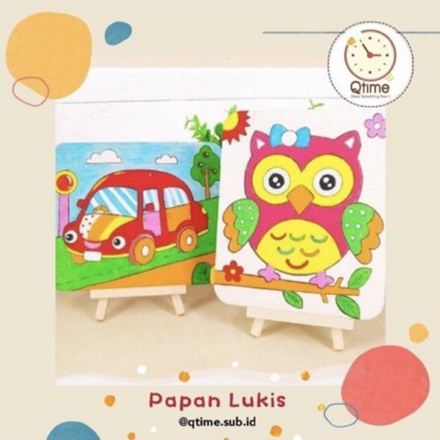 

diy anak.lukis anak.alat lukis.kids craft.prakarya anak.mewarna.kanvas kayu.prasekolah