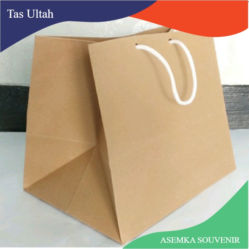 TAS KERTAS / PAPER BAG NASI KOTAK DAN BENTO KERTAS TEBAL MURAH