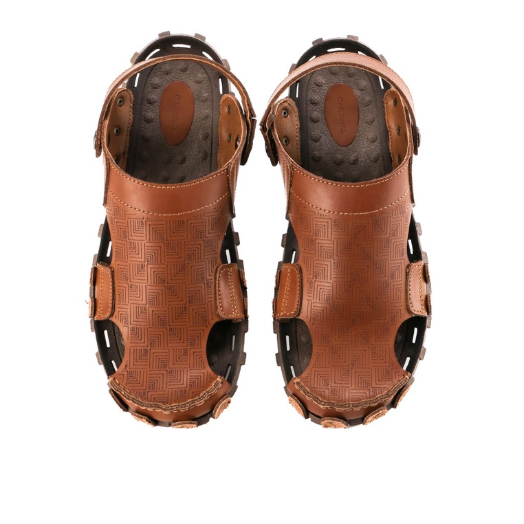SANDAL SLIDE PRIA CARDINAL ORIGINAL SLINGBACK CASUAL COKLAT CA38