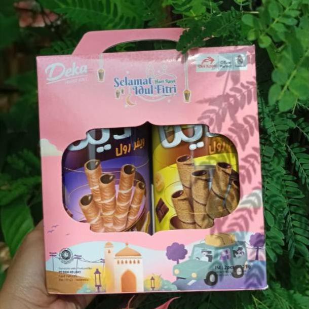 

Terbaru Parsel Ramadan Wafer Roll Deka Gift Box Isi 2Kaleng Paket 24Kotak