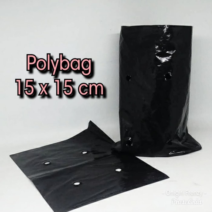 Polybag Polibag Plastik Ukuran 15 x 15 cm - Kualitas Premium Tebal