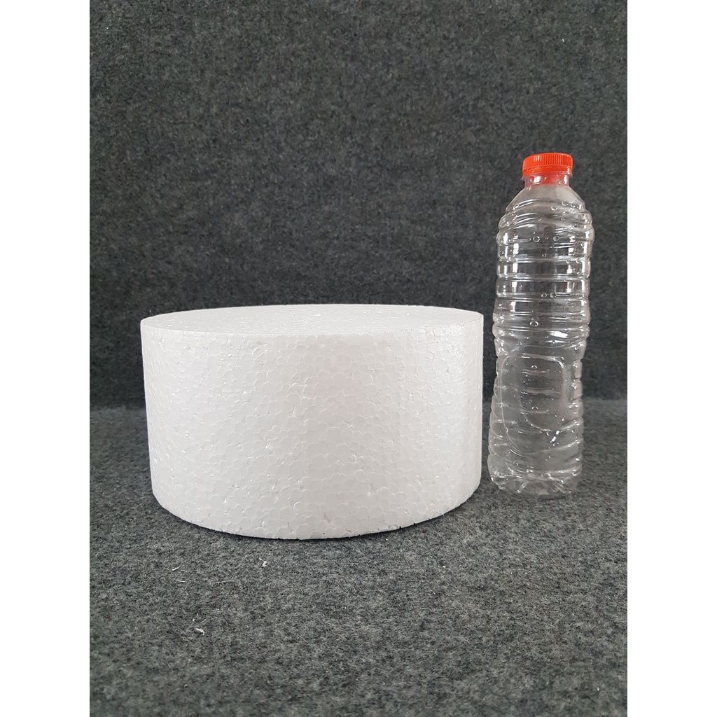 Dummy Styrofoam Bulat D. 25cm x 10cm