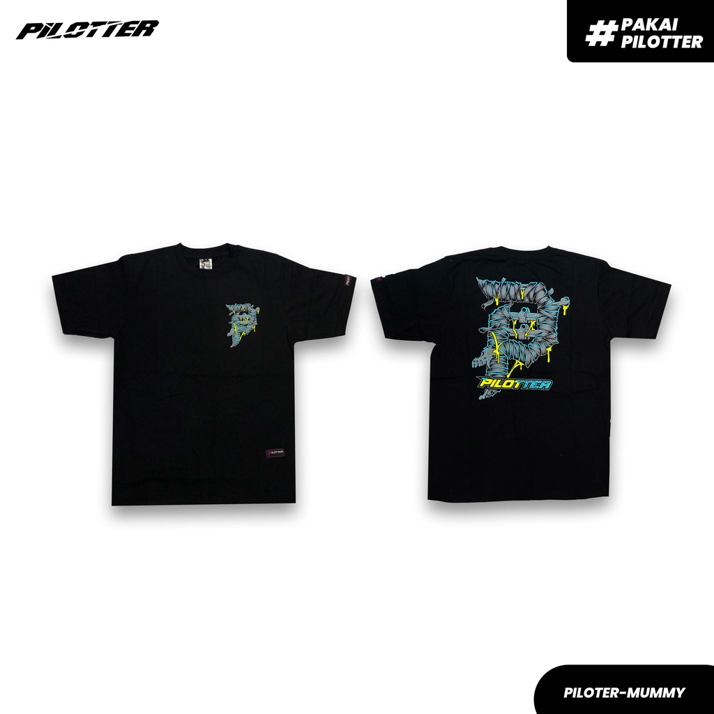 KAOS PILOTTER MUMMY ORIGINAL TERBARU FREE STIKER KAOS BRAND PILOTTER KAOS PRIA DAN WANITA