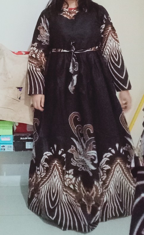 Batik Couple_maora Sania Ruffle Batik Couple Ori Ndoro Jowi Dnt Garansi Termurah