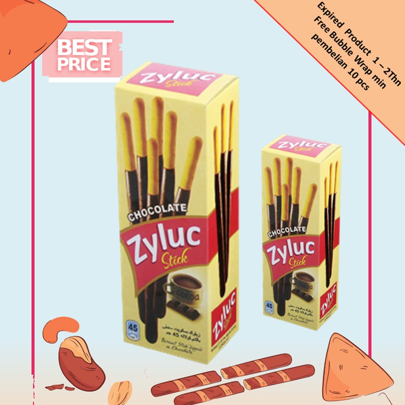 

BISKITOP Zyluc Stick Box 45g Snack Murah Jajanan Anak Kekinian Cemilan Diet Sehat Enak Kue Kering 04