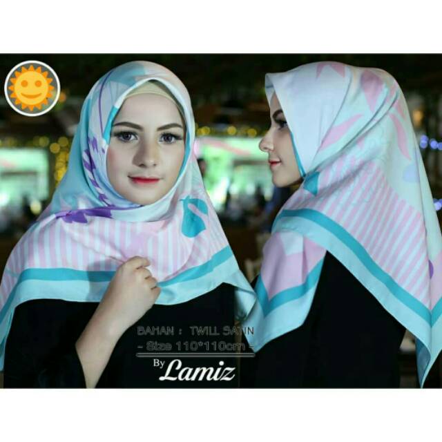 PROMO SEGIEMPAT LAMIZ / HIJAB LAMIZ MURAH / LAMIZ SATIN MURAH / JILBAB SEMARANG KUDUS MURAH