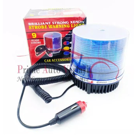 Strobo Atap Rotary LED Strobo Warning Light 12V 24V - BLUE