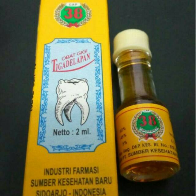 Jual Obat Sakit Gigi 38 tiga delapan , gusi bengkak , berlubang