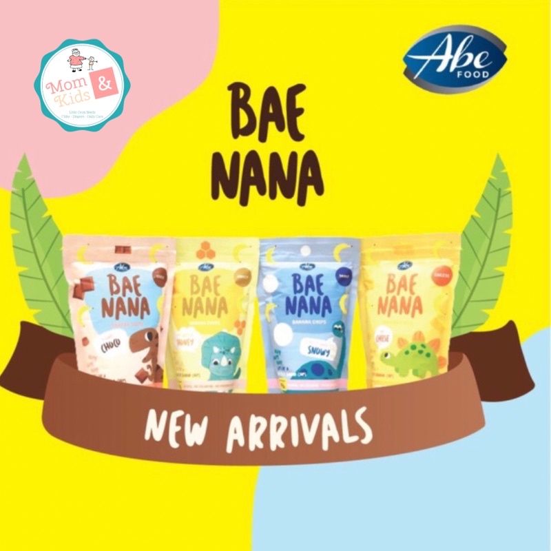 ABE FOOD Baenana Chips 70gr | Keripik Pisang Snack Cemilan Sehat Anak Bayi