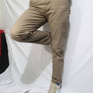  CELANA  CHINO  PRIA PANJANG SLIMFIT JEANS WARNA  MOCCA  