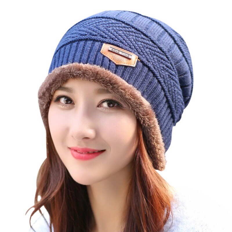 Topi Kupluk Musim dingin dewasa unisexWinter beanie hat women men