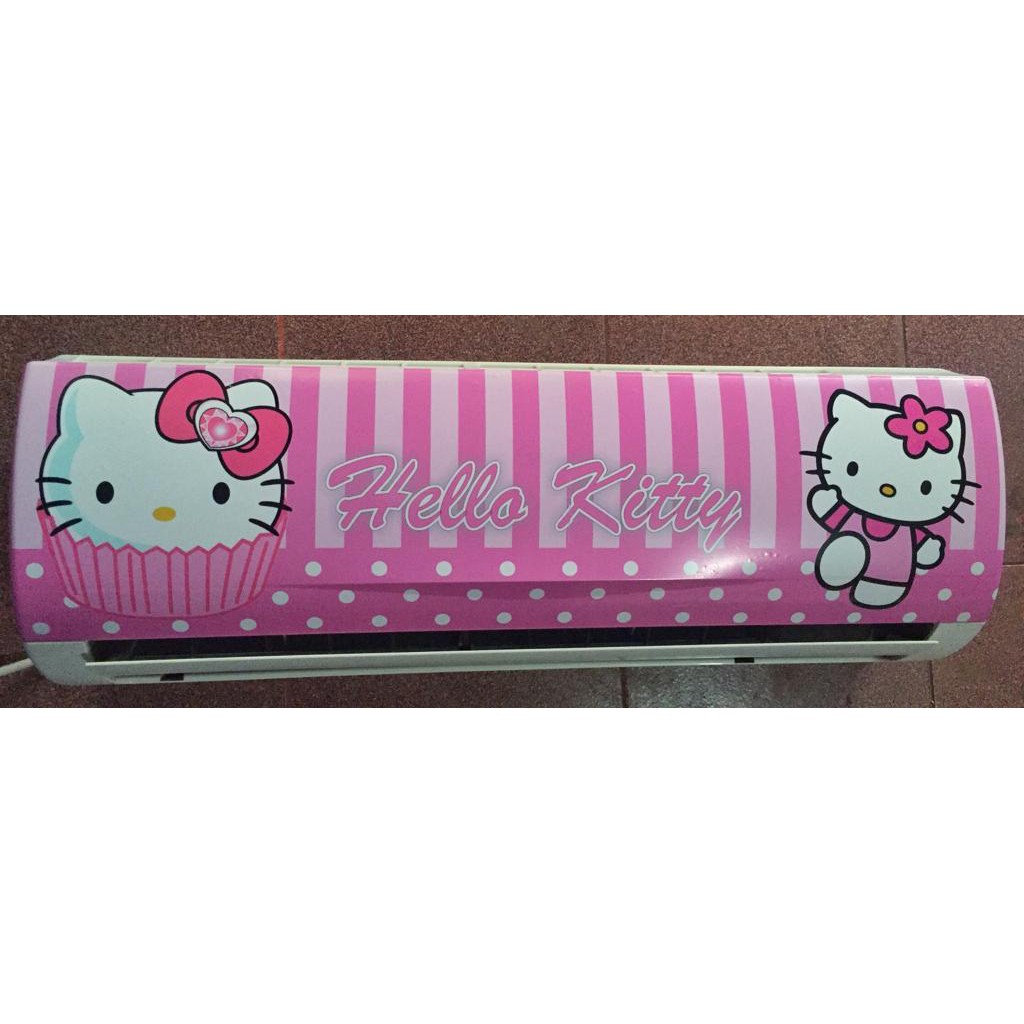 TERMURAH...kipas ac HELLO KITY PINK 1.5pk/kipas model ac/kipas ac setiker karakter