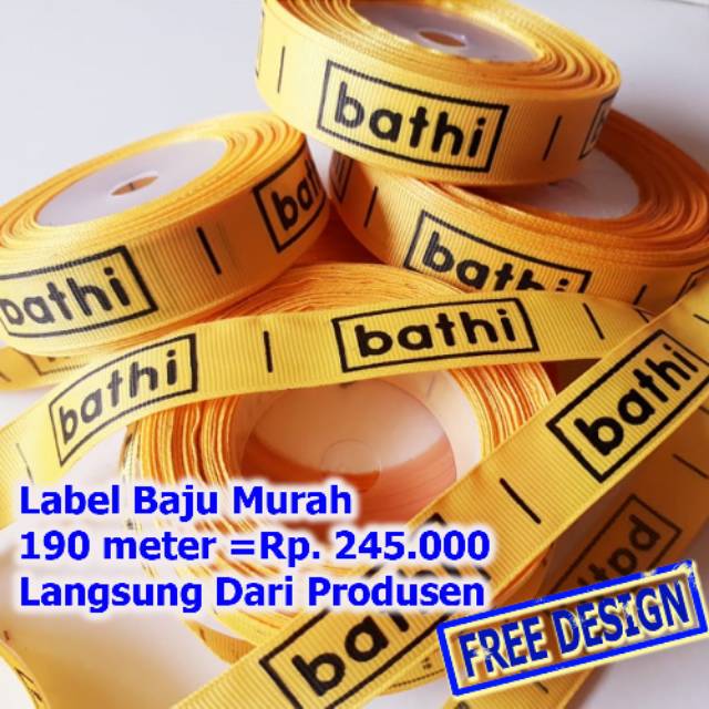 

Label Baju Label Hijab / Produk Roll Besar Murah Langsung dari Produsen