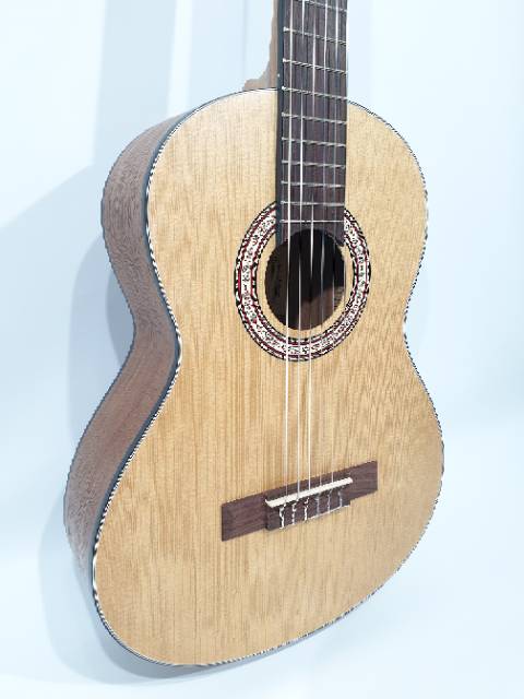 Gitar Classic Merk Cowboy Original Tipe CG-100 3/4 NA Naturaldoff Klasik Senar Nylon Jakarta Murah