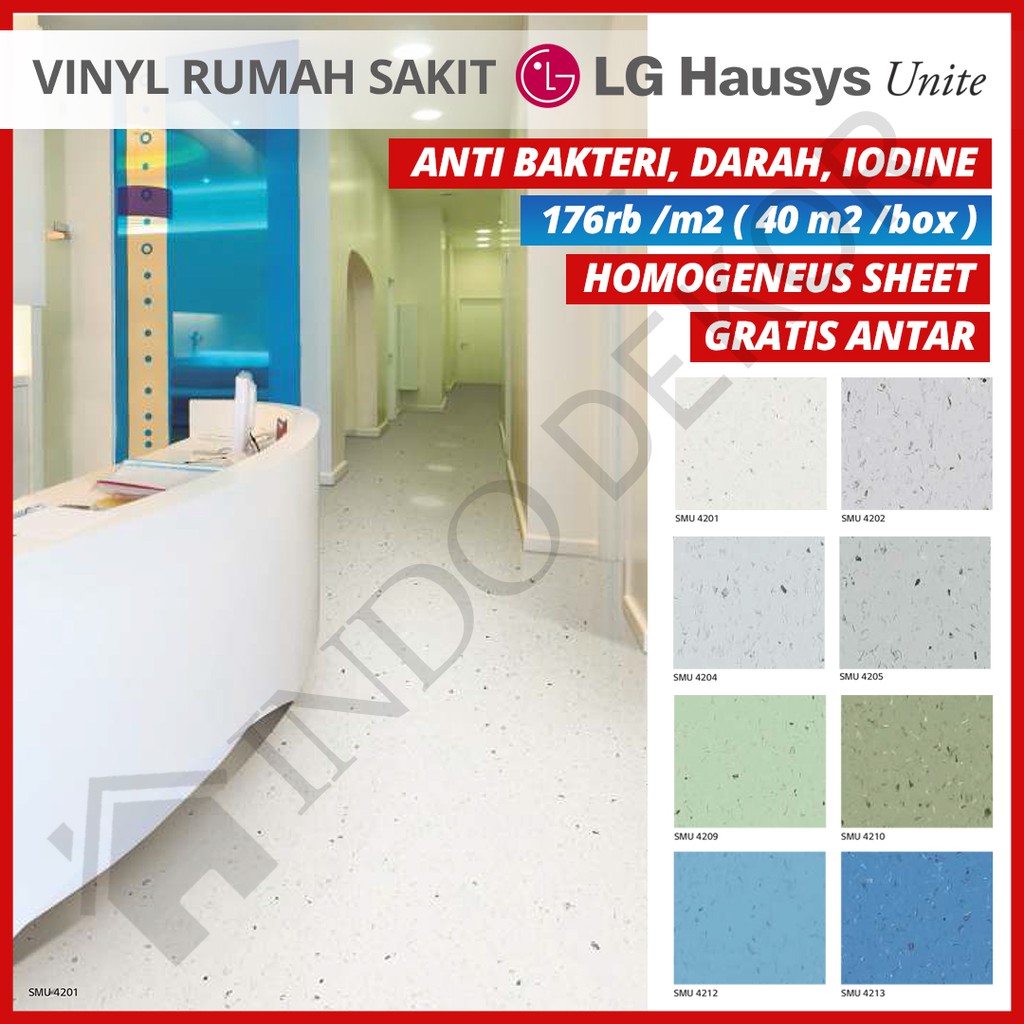 Vinyl Rumah Sakit Vinyl Roll LG Hausys Unite