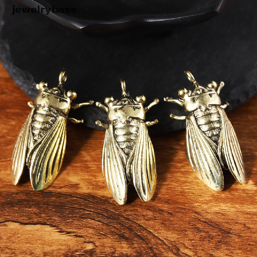 (jewelrybase) Gantungan Kunci Bentuk Cicada Casg Mini Bahan Kuningan Imitasi