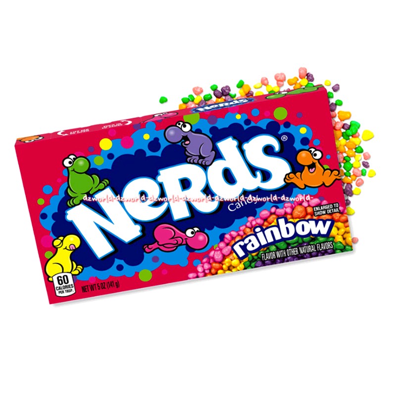 Rainbow Nerds 141gr Tiny Tangy Candy Kembang Gula Keras Aneka Rasa 141 gram Permen Rain Bow Nerd  Wonka