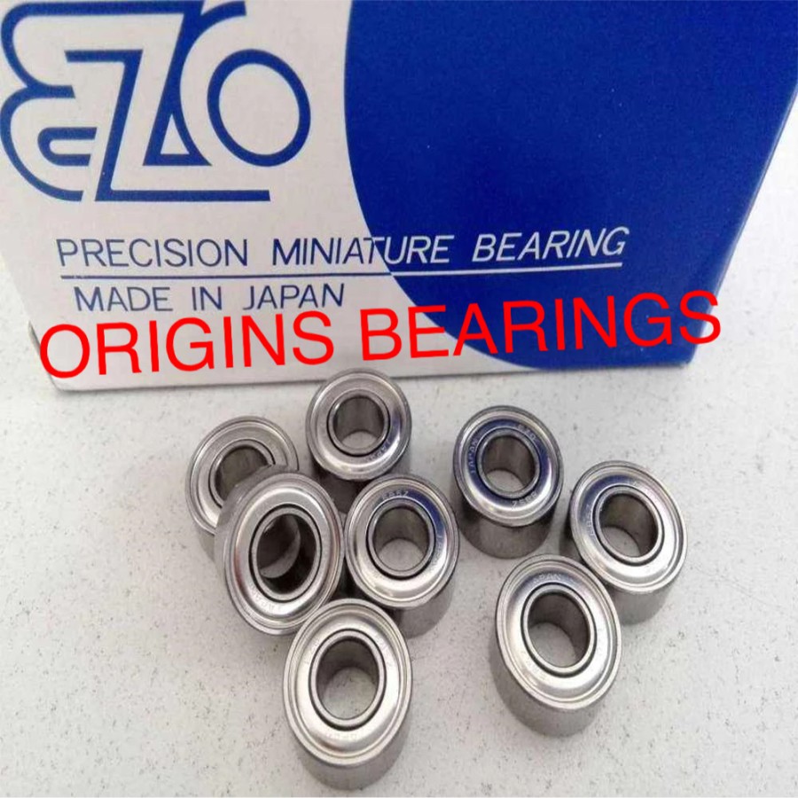 BEARING MR 128 ZZ EZO JAPAN MICRO BEARING 8 MM X 12 MM X 3.5 MM
