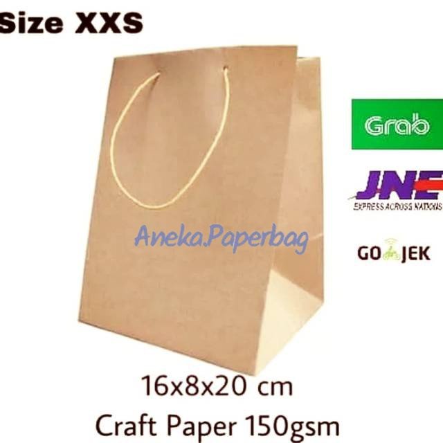 

MINIMAL BELI 20 PCS !!! Paperbag Tas Kertas Tas online Goodie bag XXS uk 16.8.20cm Best Seller