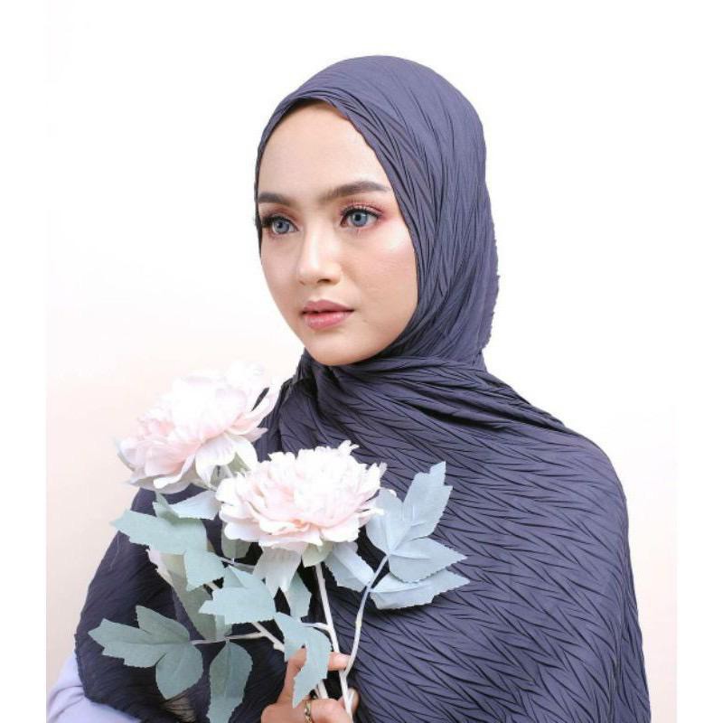 1KG MUAT 8PCS | PASHMINA ZAFRON PLISKET PADI HIJAB JILBAB PLEATED PREMIUM TERBARU OOTD SELEBGRAM