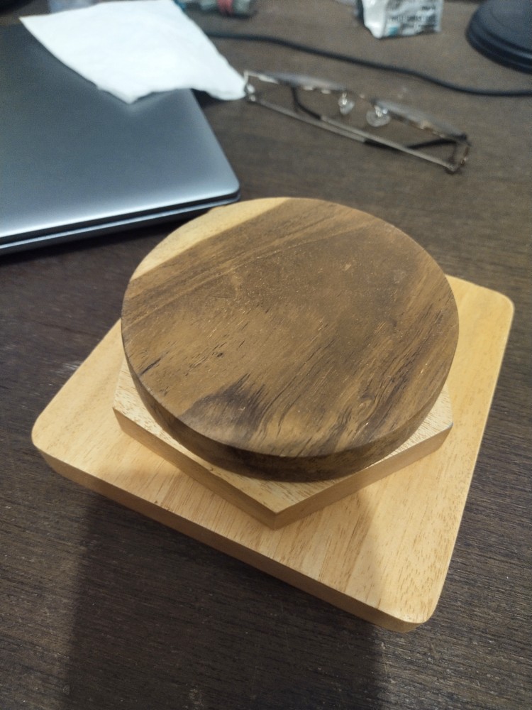 Hexagonal Wood Coasters Tatakan Gelas Kayu Alami Segi Enam Unik Antik