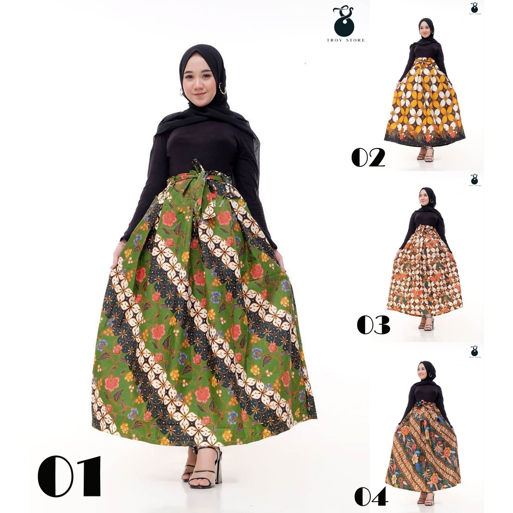 ROK BATIK UMBRELLA | ROK BATIK PAYUNG PINGGANG KARET
