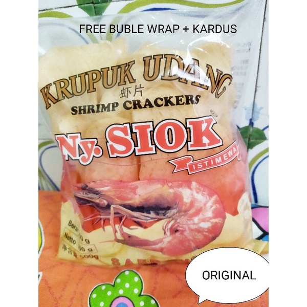 

Kerupuk / Krupuk Udang Asli Nyonya / Ny.Siok 500 gram (FREE BUBBLE WRAP DAN KARDUS)