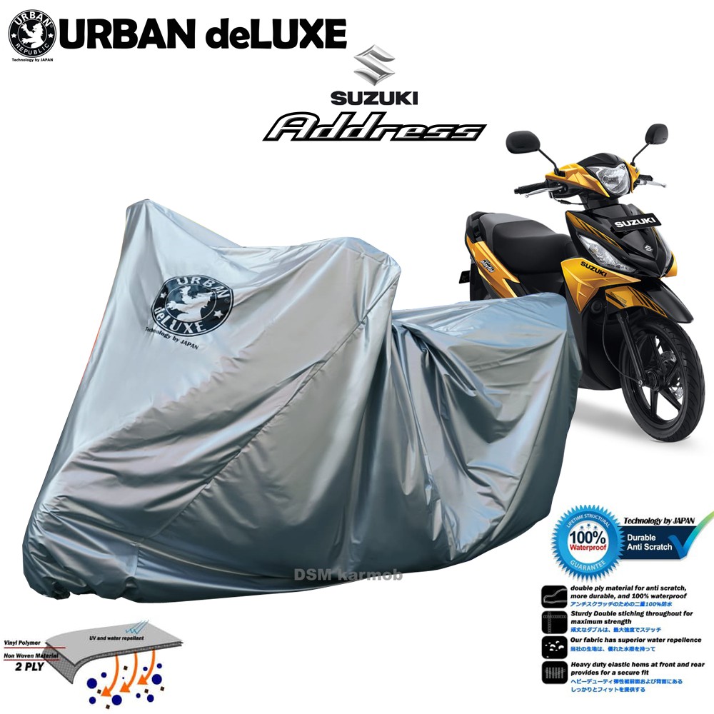 Urban Deluxe / Cover Motor Suzuki Address / Cover Motor Urban 2 Lapis Waterproof / DSM