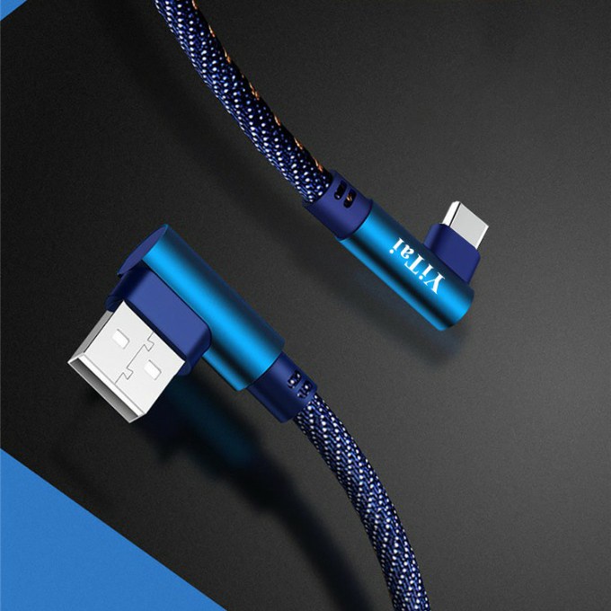 KABEL DATA TYPE C GAMING DENIM YI TAI YGC-100 PREMIUM QUALITY