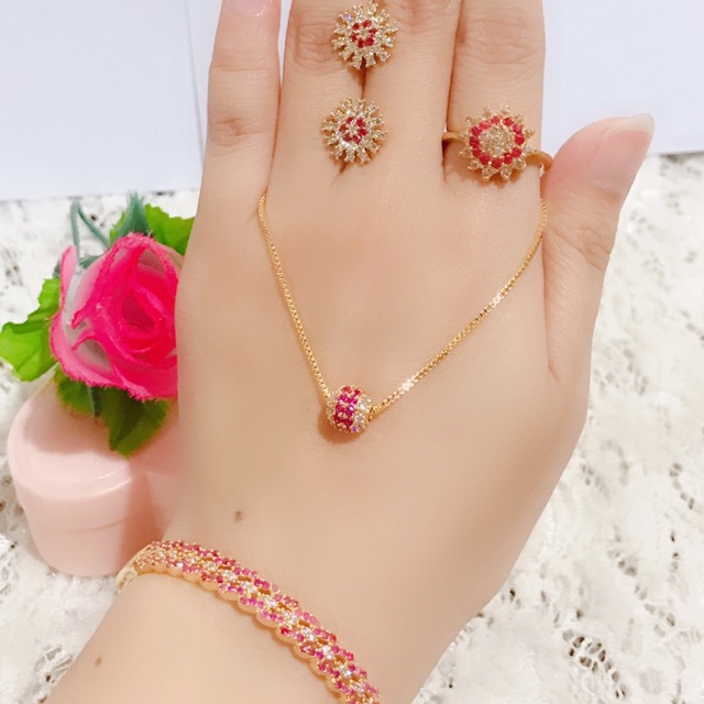 set giok asli gelang lapis emas 88