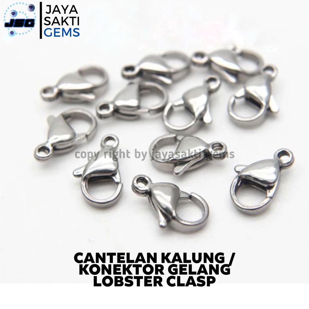 KOKOT UDANG CANTELAN KALUNG KONEKTOR GELANG KAIT LOBSTER KAIT UDANG