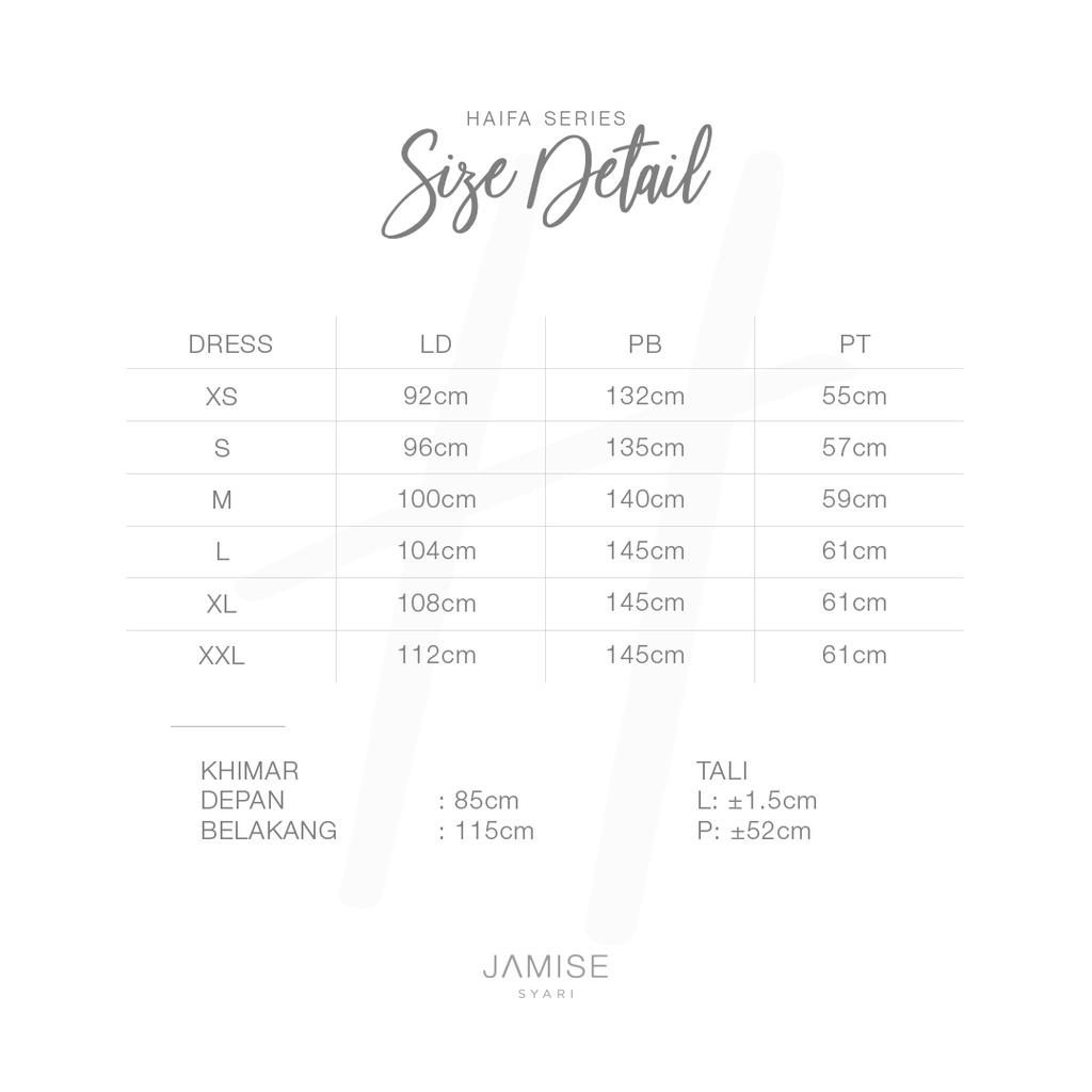 Jamise | Haifa Series | Gamis Set - Maroon-3