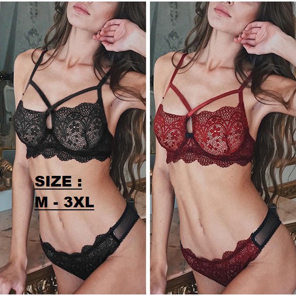 Sexy Lingerie Bra Set tanpa Kawat BW