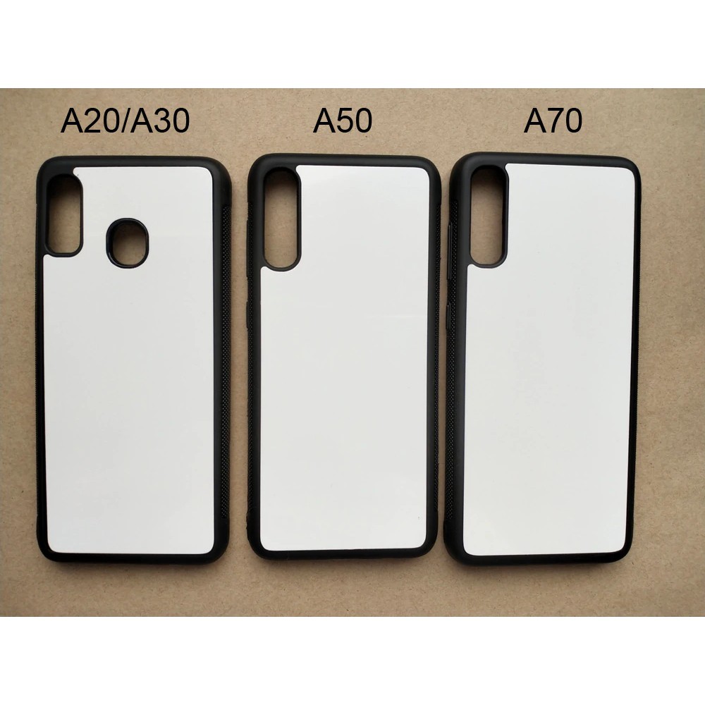 For Samsung A10 A20 A30 A40 A50 A70 M20 Rubber TPU phone case Sublimation print case + blank metal