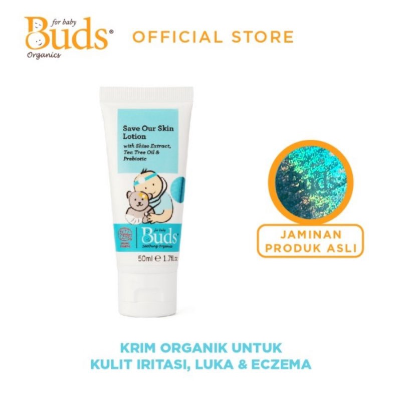 Buds Organics Save Our Skin Lotion Soothing/Lotion Iritasi &amp; Luka Bayi