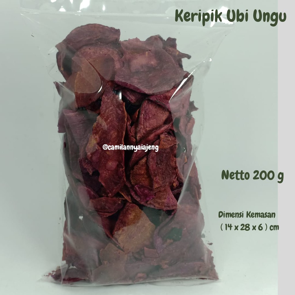 

Keripik Tela Ubi Ungu Jajanan Tradisional Manis Gurih 200 g