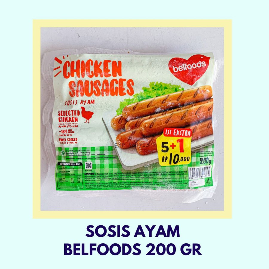 Sosis Ayam 200 gr Produk Belfoods