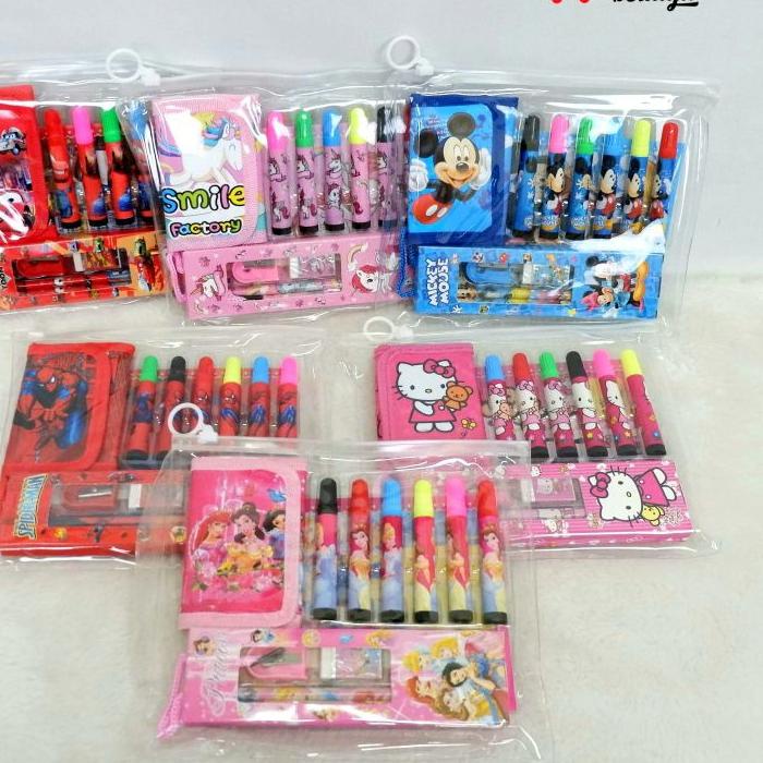 

BRANDS FESTIVAL STATIONARY SET/SET ALAT TULIS/Paket Alat Tulis/4in1/Karakter Fancy/STATIONARY SET 80