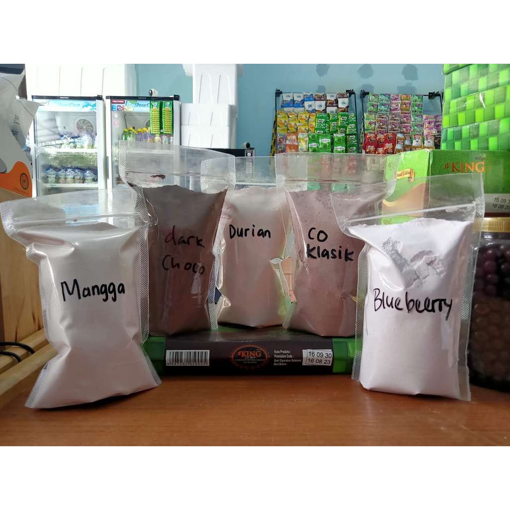 Bubuk Minuman Plain 250 gram / Bubuk Boba / Bubuk Plain / Powder Minuman / Milkshake