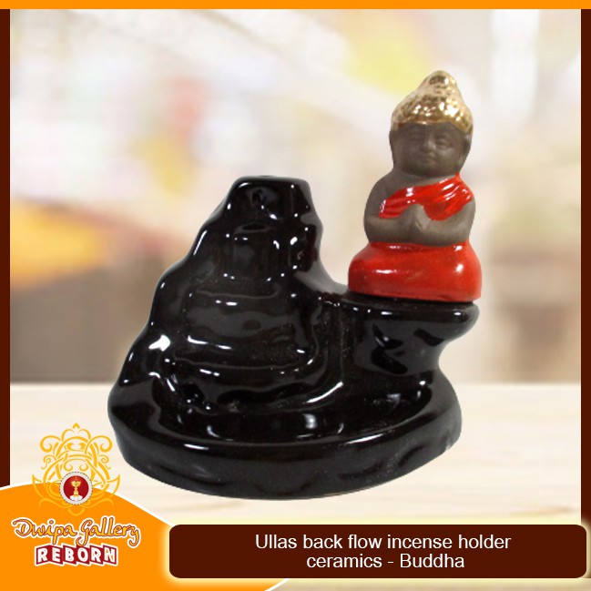 Tempat Bakar Dupa Asap Turun Mengalir/Flow Incense Holder Buddha