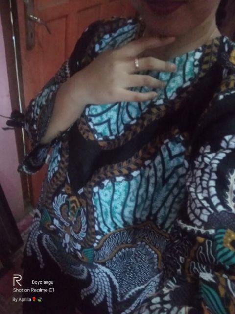 Batik Couple_maora Sania Ruffle Batik Couple Ori Ndoro Jowi Dnt Garansi Termurah