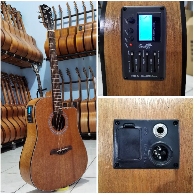 Gitar Cowboy GWC-240NS / GWC 240 NS Akustik Elektrik Tuner Original