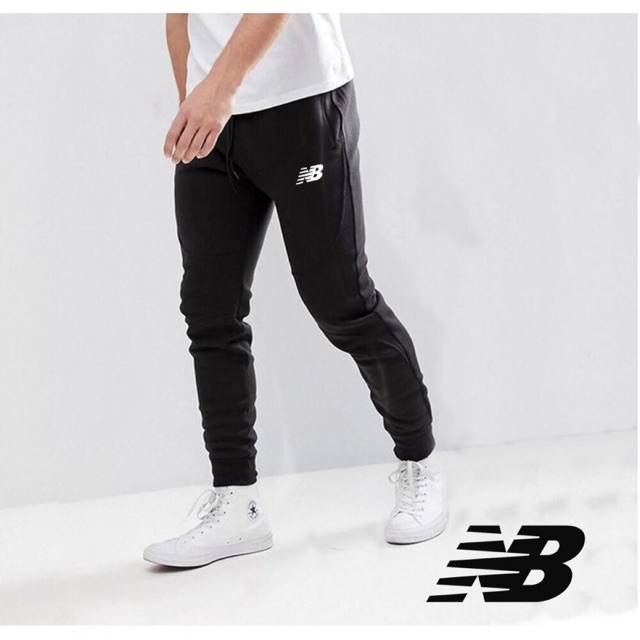 JOGGER PANTS PANJANG PRIA  NB WARNA HITAM ALL SIZE