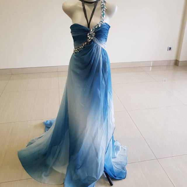 Evening gown blue